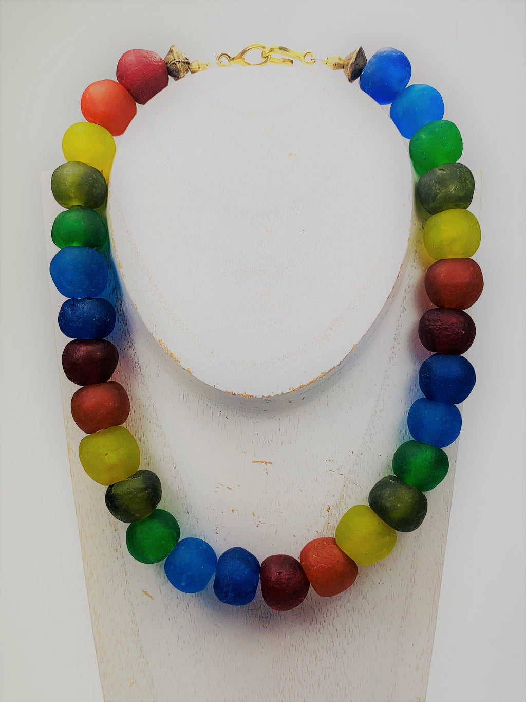 Kette Kroba Recycling Glass Ghana Ethno Beads Handmade Necklace Necklace Ethno Chic