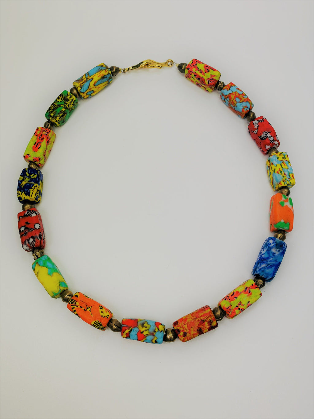Kette Kroba Recycling Glass Ghana Ethno Beads Handmade Necklace Necklace Ethno Chic
