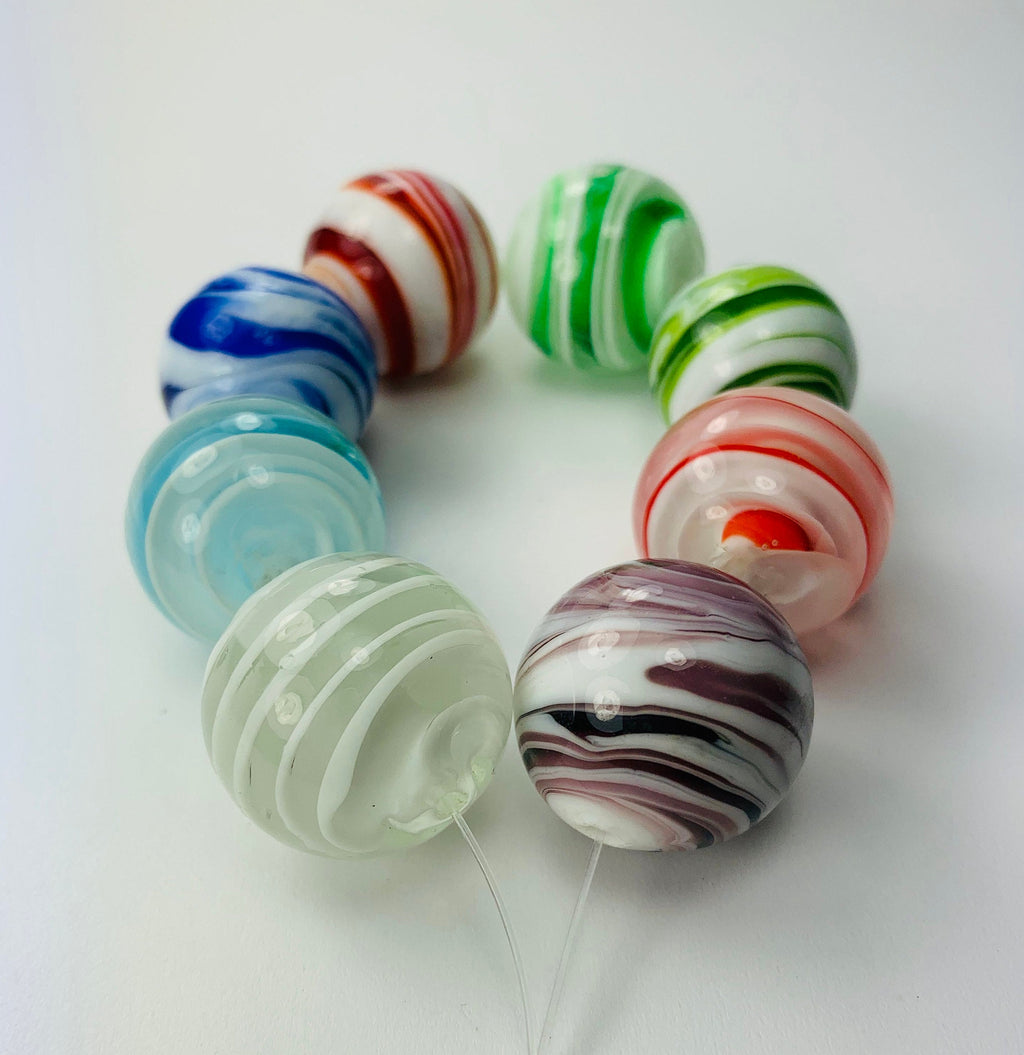 8 Pearls Glass Beads Wrap Glass Beads