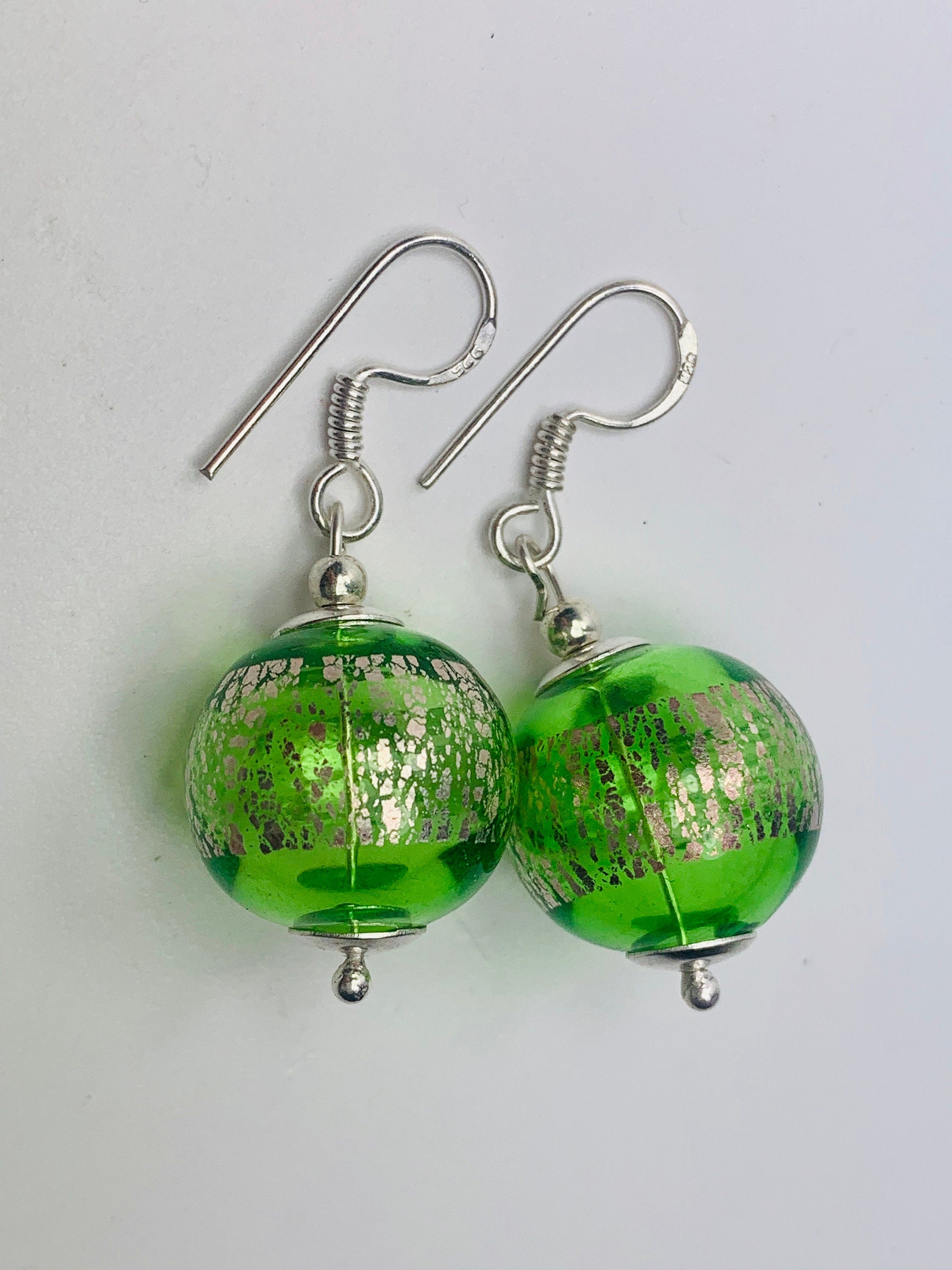 Earrings Hollow Glass Beads Beautifully Shaped Lampwork Beads Earrings