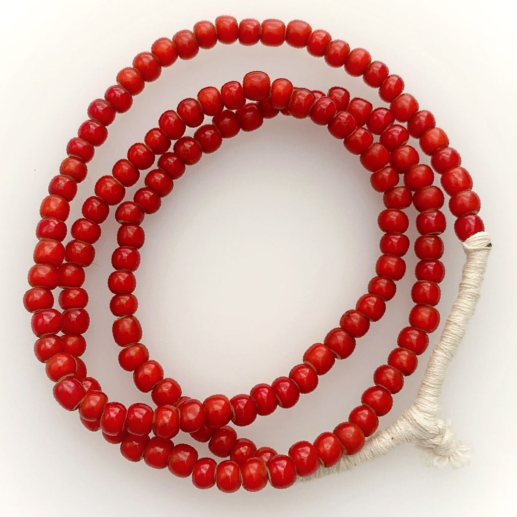 Bömische Glasperlen | Handgefertigte Perlen | Unikat Perlen | White Hearts | Bohemian Beads | Erstklassige Qualität | BeadsCompany SN39