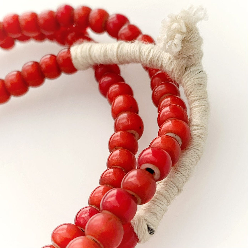 Bömische Glasperlen | Handgefertigte Perlen | Unikat Perlen | White Hearts | Bohemian Beads | Erstklassige Qualität | BeadsCompany SN39