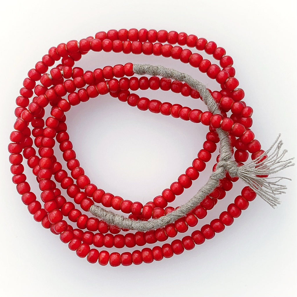 Bömische Glasperlen | Handgefertigte Perlen | Unikat Perlen | White Hearts | Bohemian Beads | Erstklassige Qualität | BeadsCompany SN41