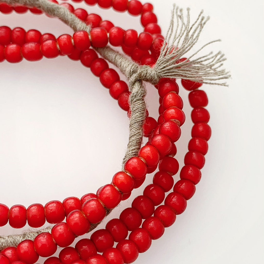 Bömische Glasperlen | Handgefertigte Perlen | Unikat Perlen | White Hearts | Bohemian Beads | Erstklassige Qualität | BeadsCompany SN41