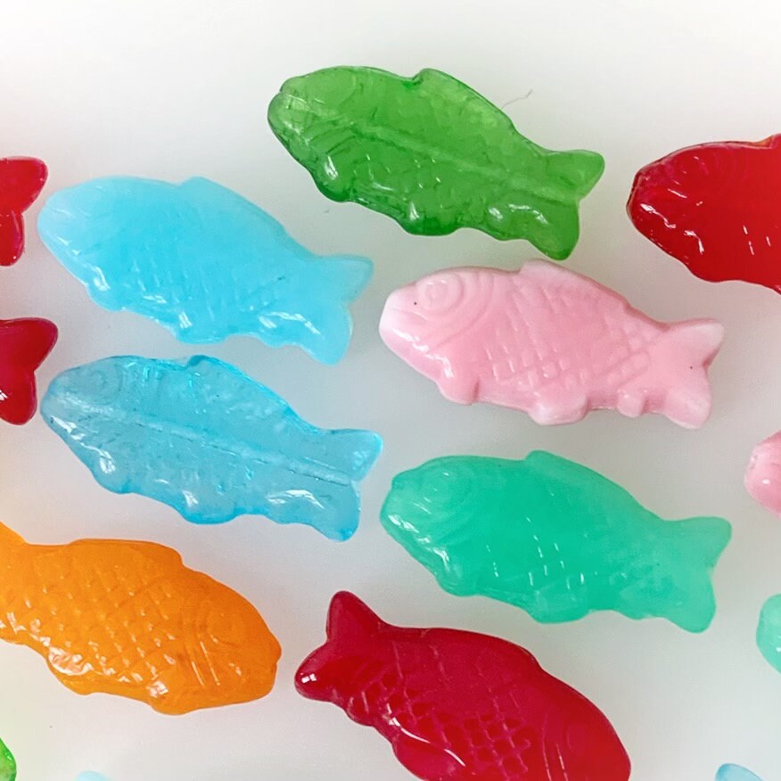 18 Böhmische Glasperlen | Fische | Bunter Mix | Bohemian | MN10 BeadsCompany